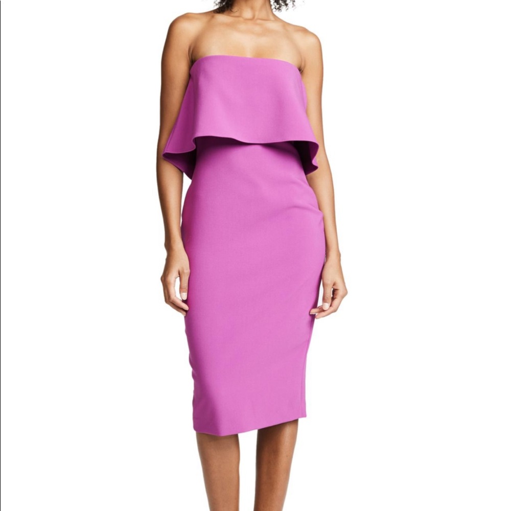 Likely Purple Driggs Popover Cocktail Dress